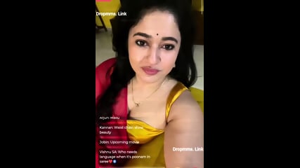 Poonam Bajwa Livecam Exclusive Red Saree Content Video